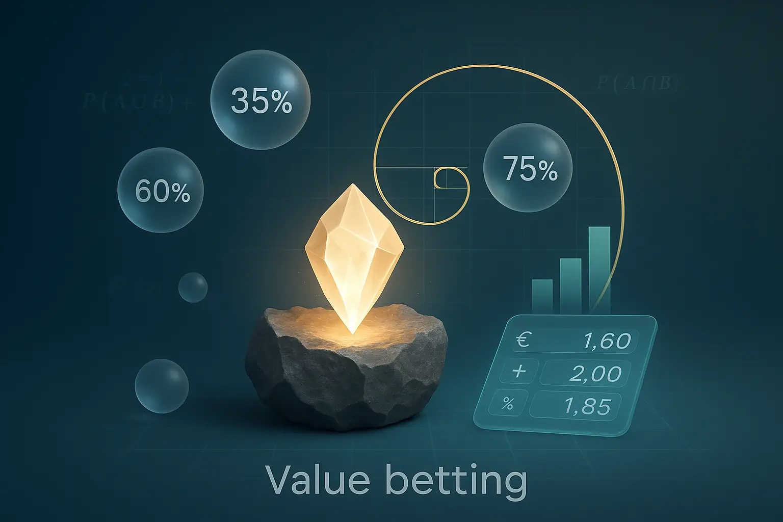 Calcolo del value betting con visualizzazione delle probabilità e quote nelle scommesse